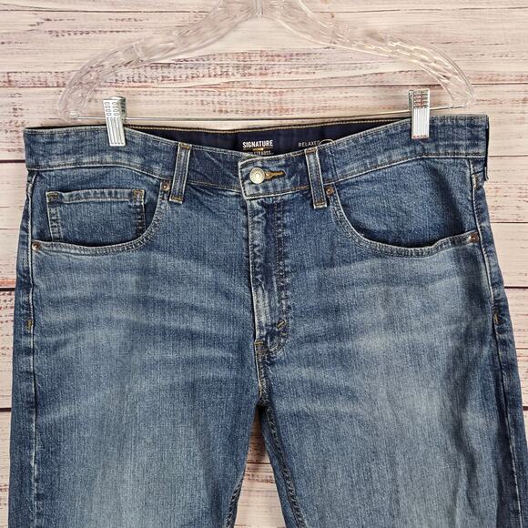 Signature Gold by Levi Strauss Mens Jeans 36 Relaxed Fit Western Cowboy Gorpcore - Picture 3 of 10